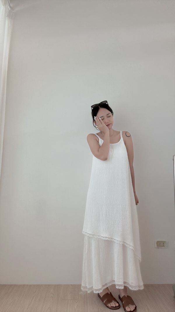 【仙女下凡吊帶洋裝】 