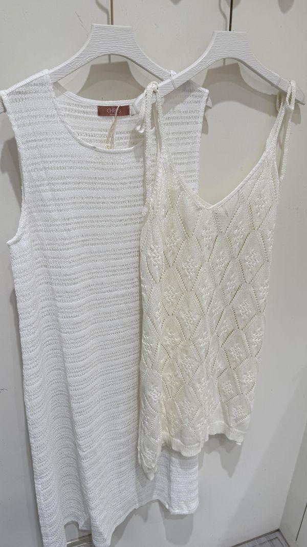 【菱格蕾絲針織罩衫】 