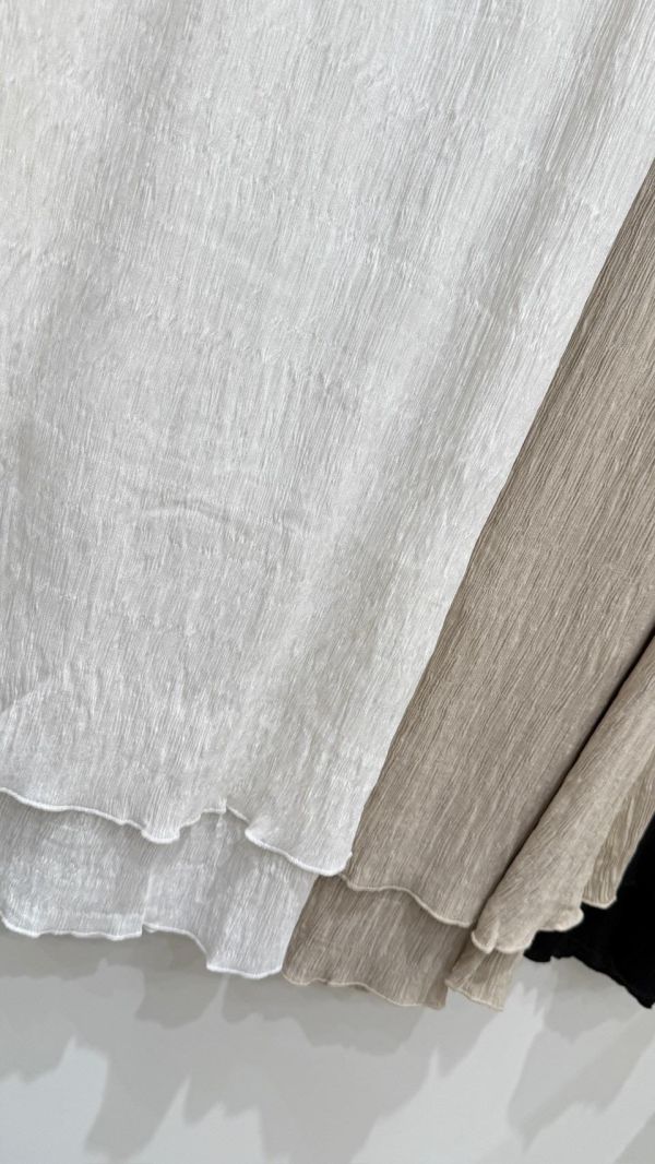 【下擺拼接樹枝紋理長裙】 