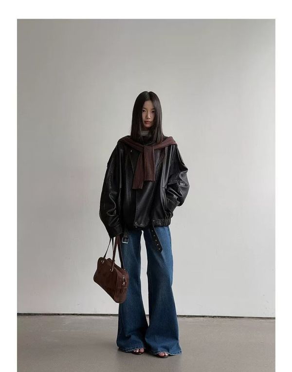 帥氣十足皮革外套 