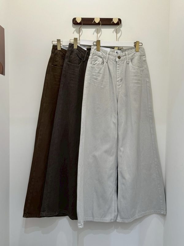 【秋冬喇叭寬牛仔褲】 