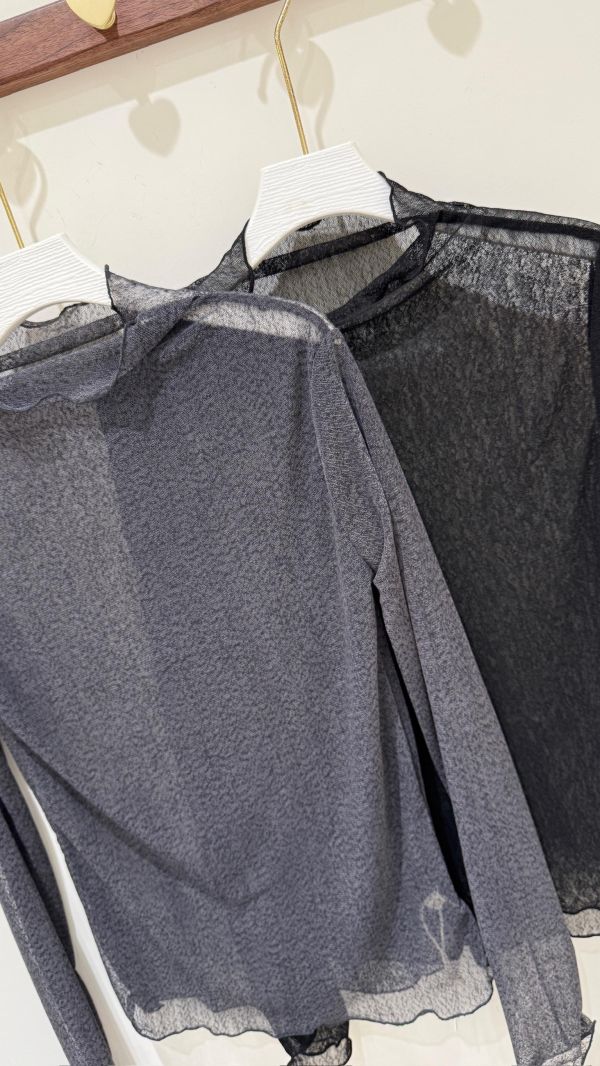 【斑點狀網紗透膚內搭】 