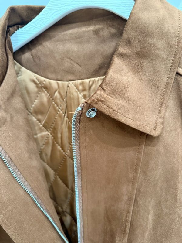 麂皮寬版夾克外套 