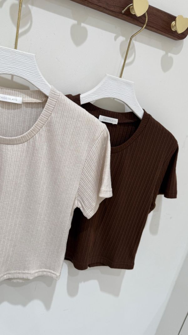 【小羅紋短袖上衣銀飾】 