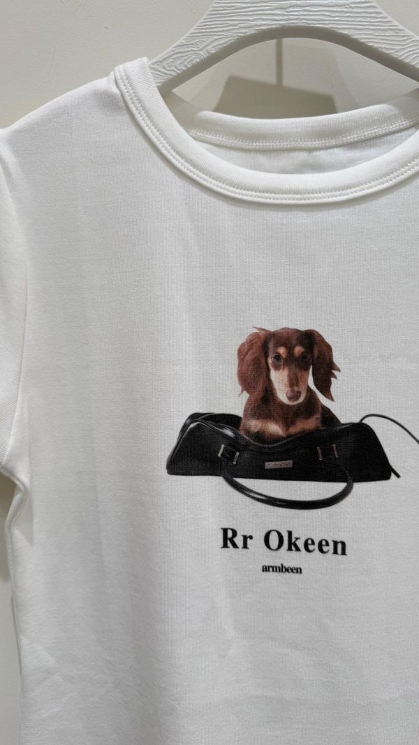 【臘腸狗狗彈力短袖棉T】 