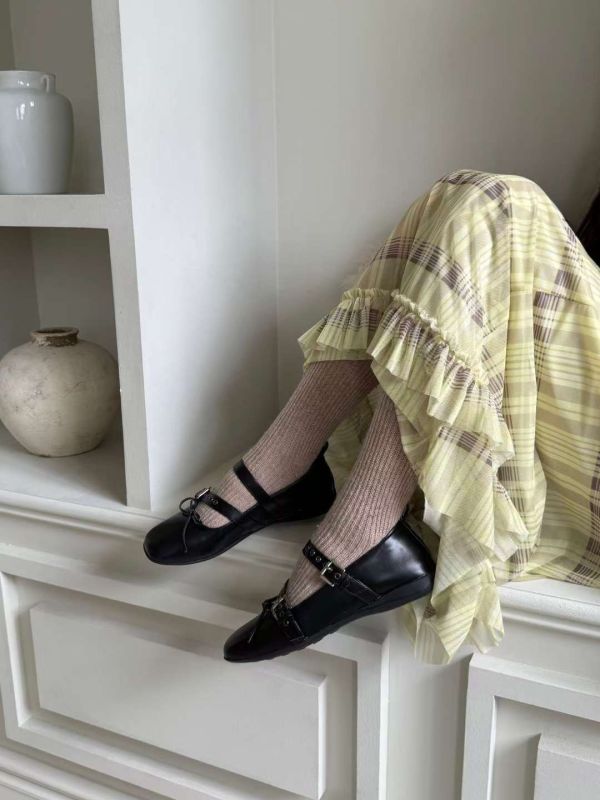 正韓【個性蝴蝶結娃娃鞋】 