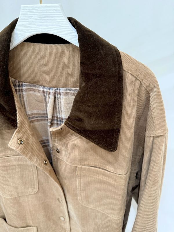 美拉德色系燈心絨外套 