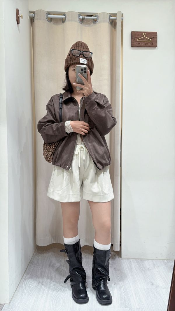 份量感滿滿麂皮外套 