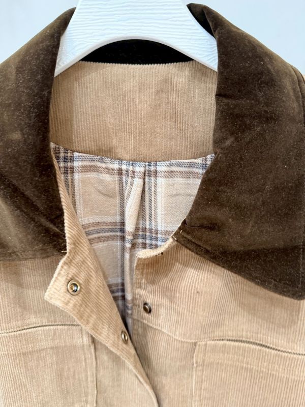 美拉德色系燈心絨外套 