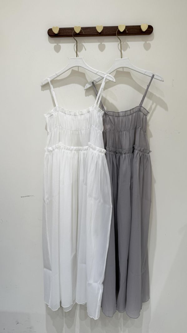 【雪紡透膚罩衫洋 