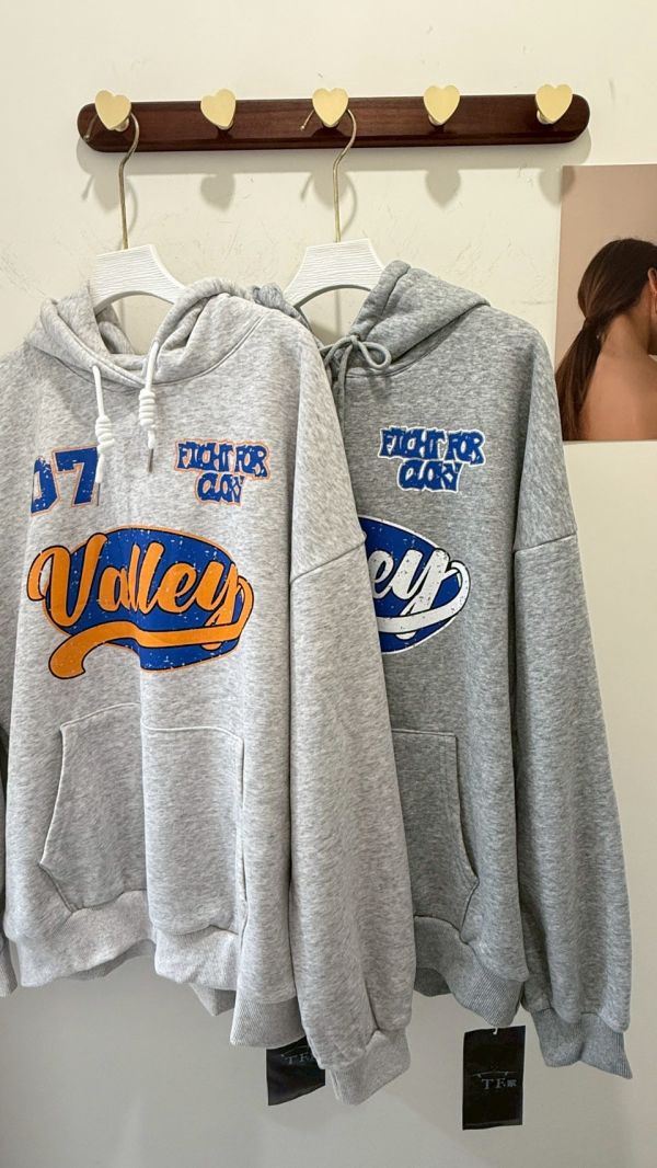 美式街頭刷毛帽T 