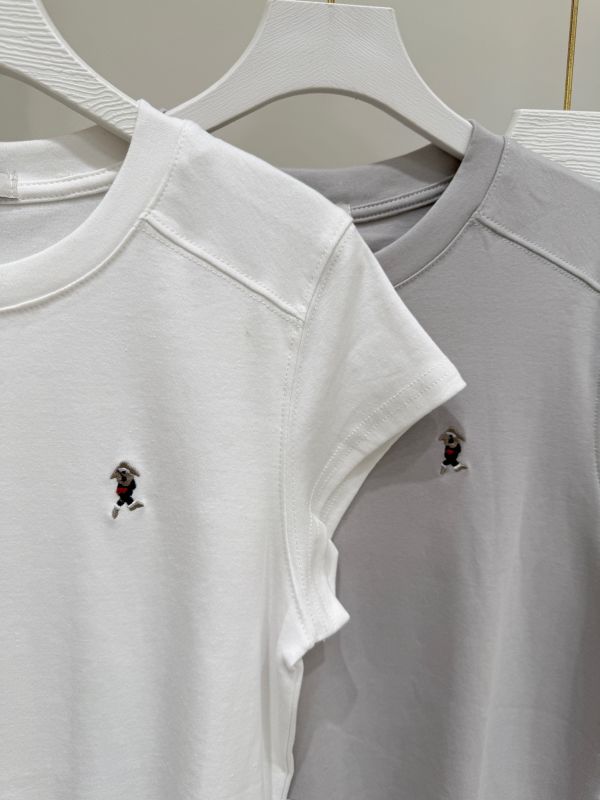 25春夏【刺繡小蓋袖上衣】 