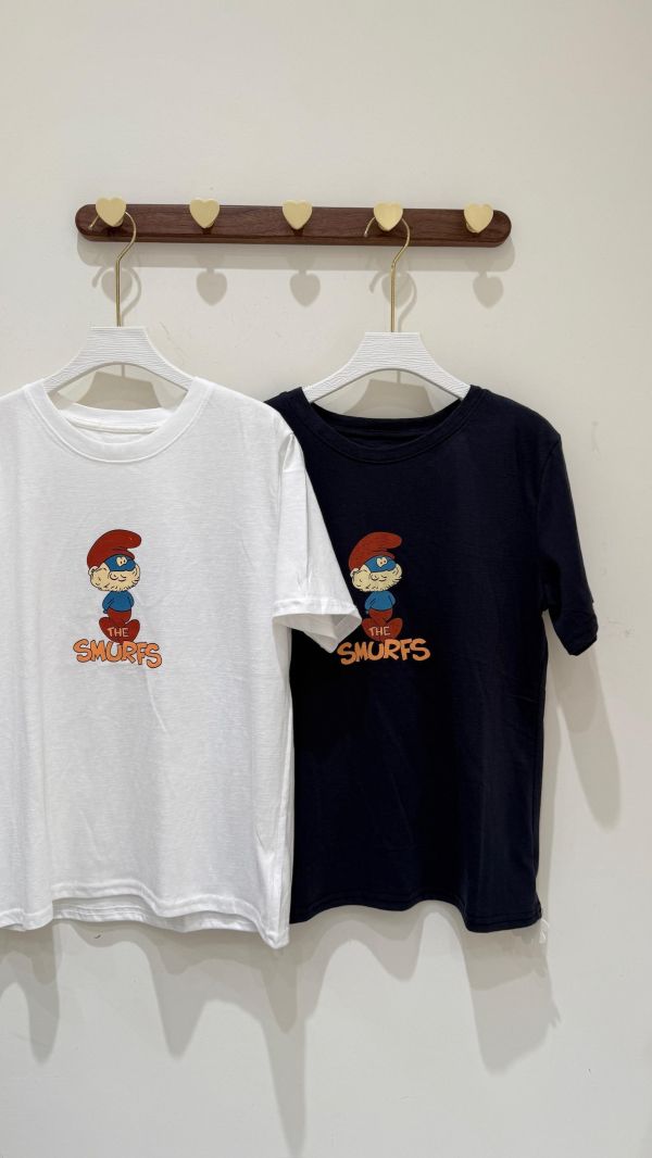 【藍色精靈老爹短袖棉T】 