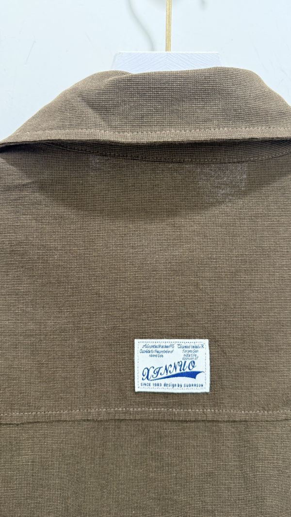 後布標細格襯衫 