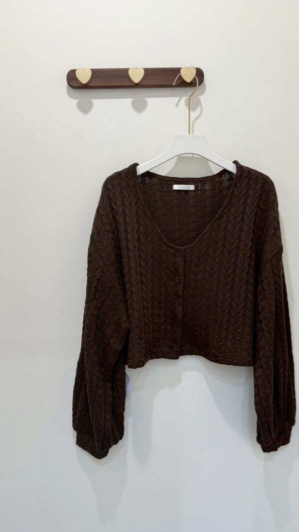 薄款麻花針織上衣 