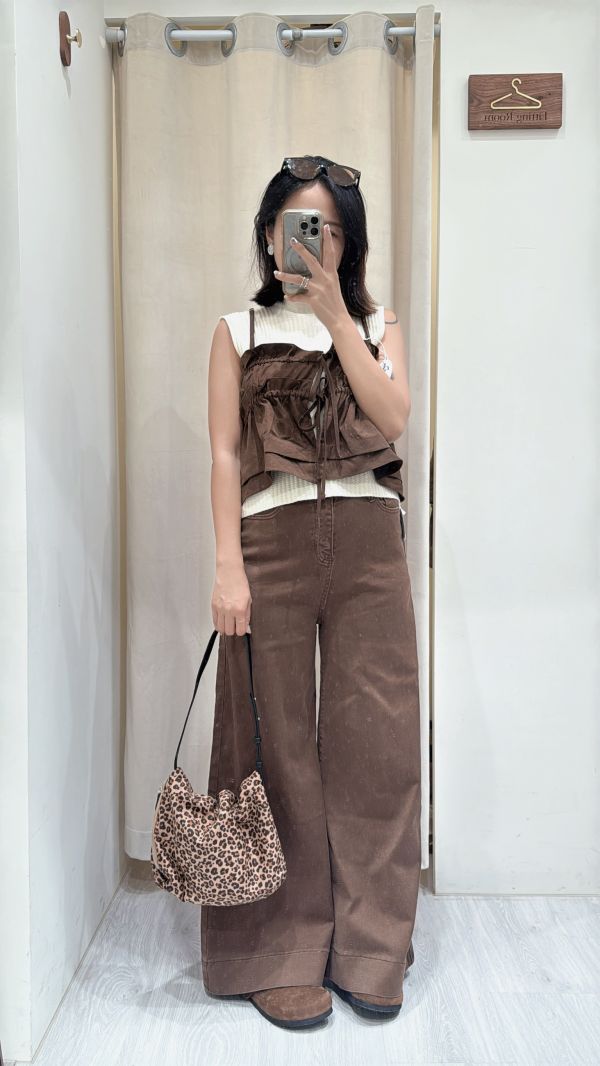 【千層綁帶甜美吊帶】 