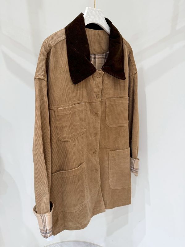 美拉德色系燈心絨外套 