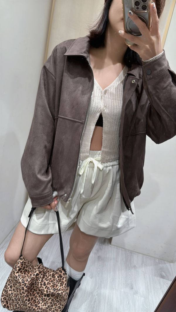 【甜美雙釦針織罩衫】 