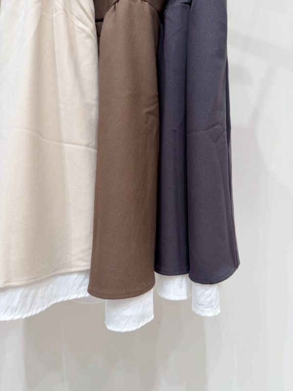 雙層後綁帶洋裝 