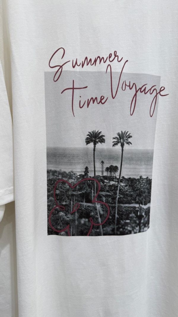 【夏日海邊插畫花大版棉】 