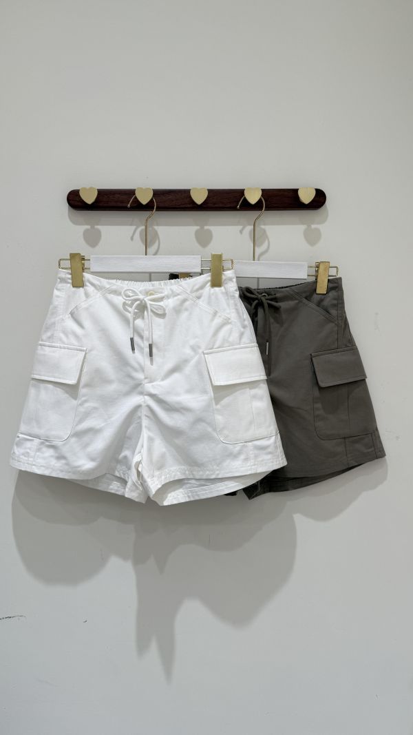 【工裝抽繩短褲】 