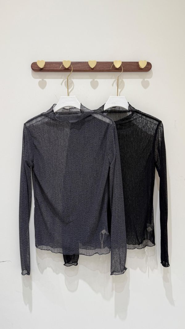 【斑點狀網紗透膚內搭】 