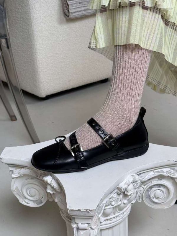 正韓【個性蝴蝶結娃娃鞋】 