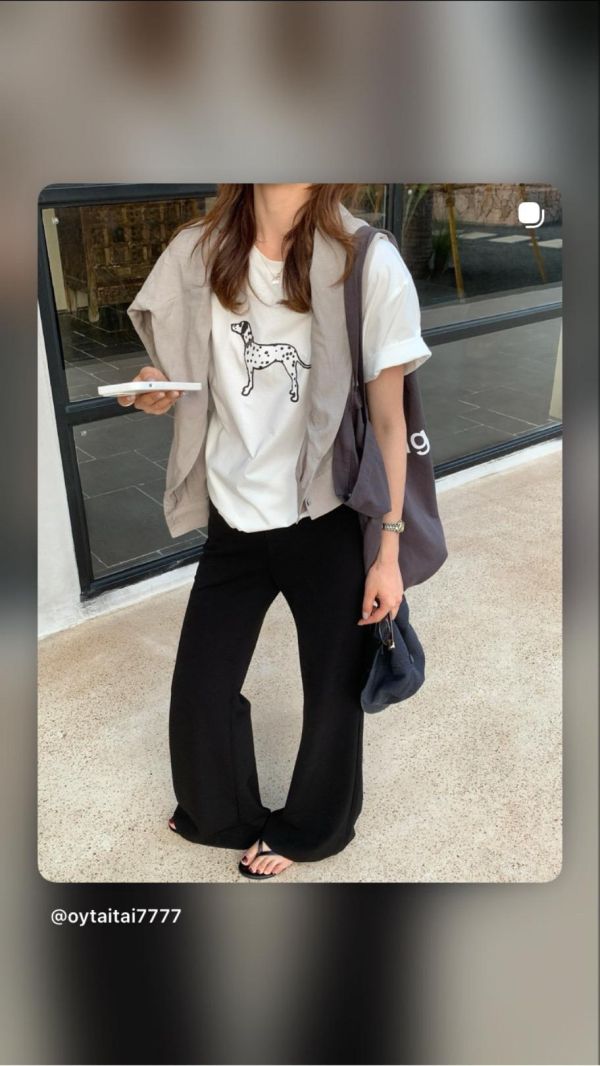 【斑點狗短袖棉T】 