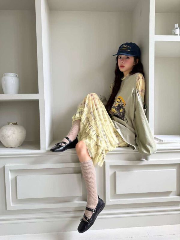 正韓【個性蝴蝶結娃娃鞋】 