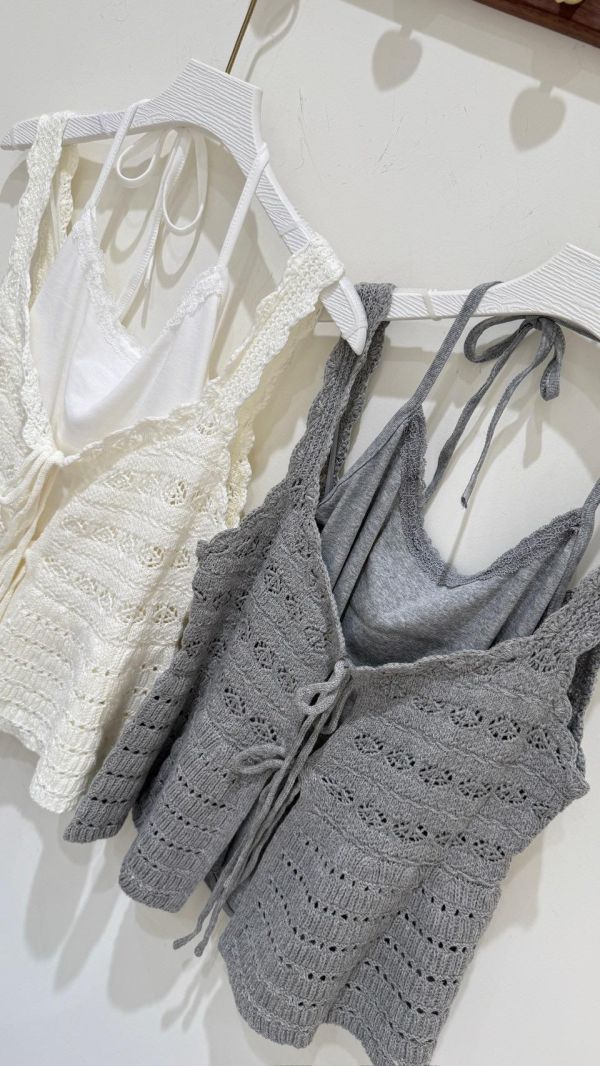 【鉤花背心兩件組】 