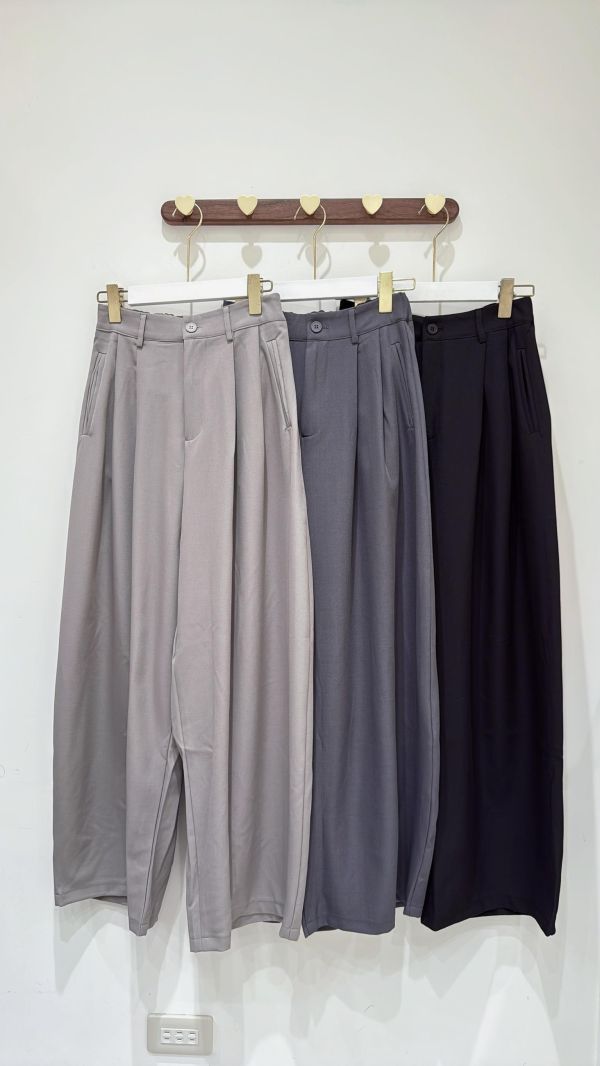 【個性西裝落地寬褲】 