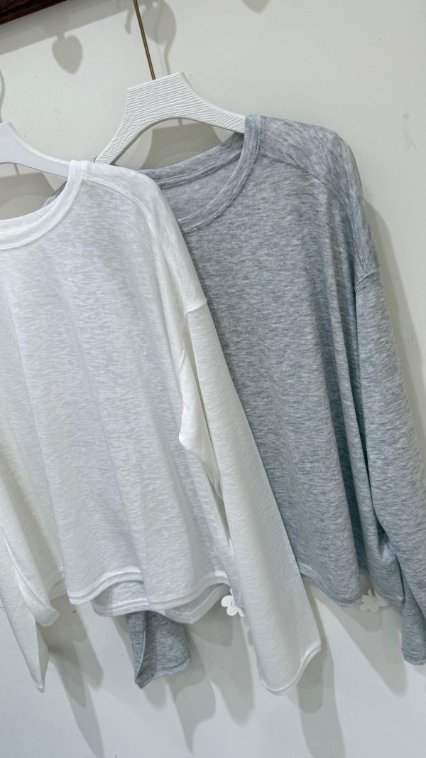 【天絲棉混紡薄透上衣】 