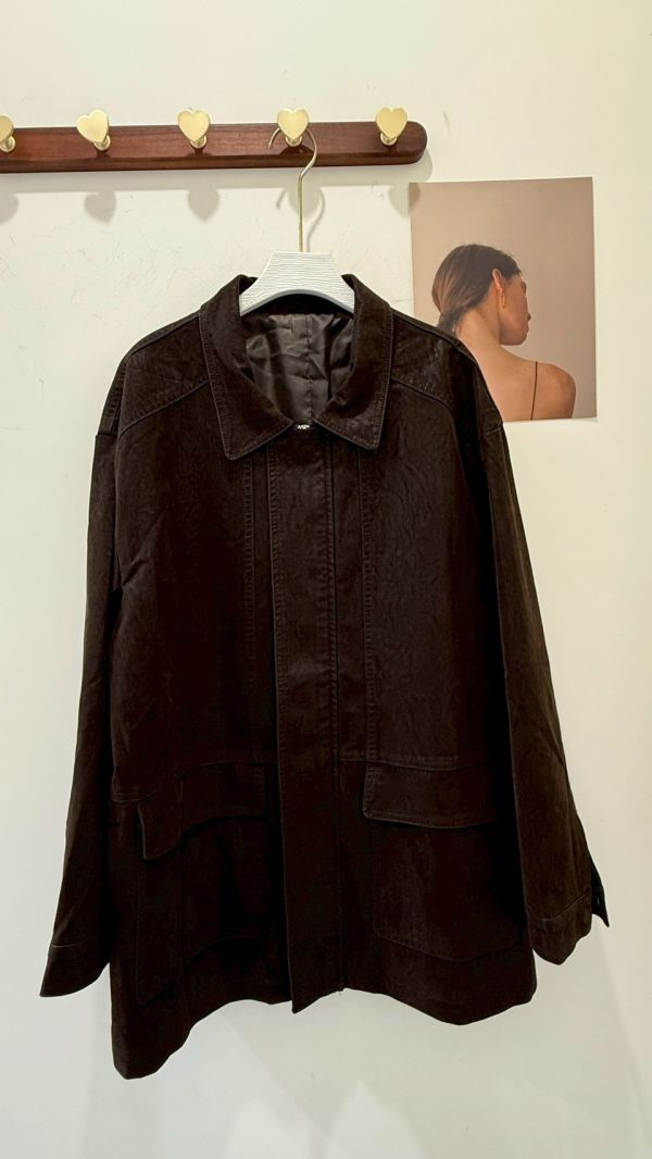 復古麂皮絨感外套 