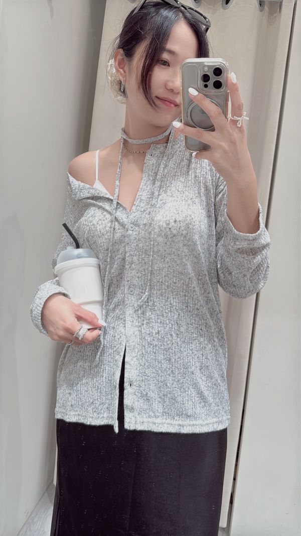 【巴黎鬆弛感針織罩衫】 