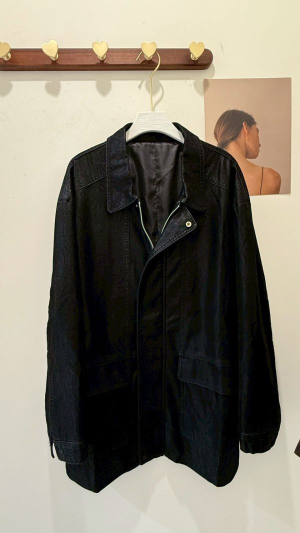 復古麂皮絨感外套 