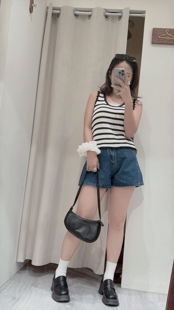 25夏季尾波【愛心刷破顯瘦牛仔短褲】 