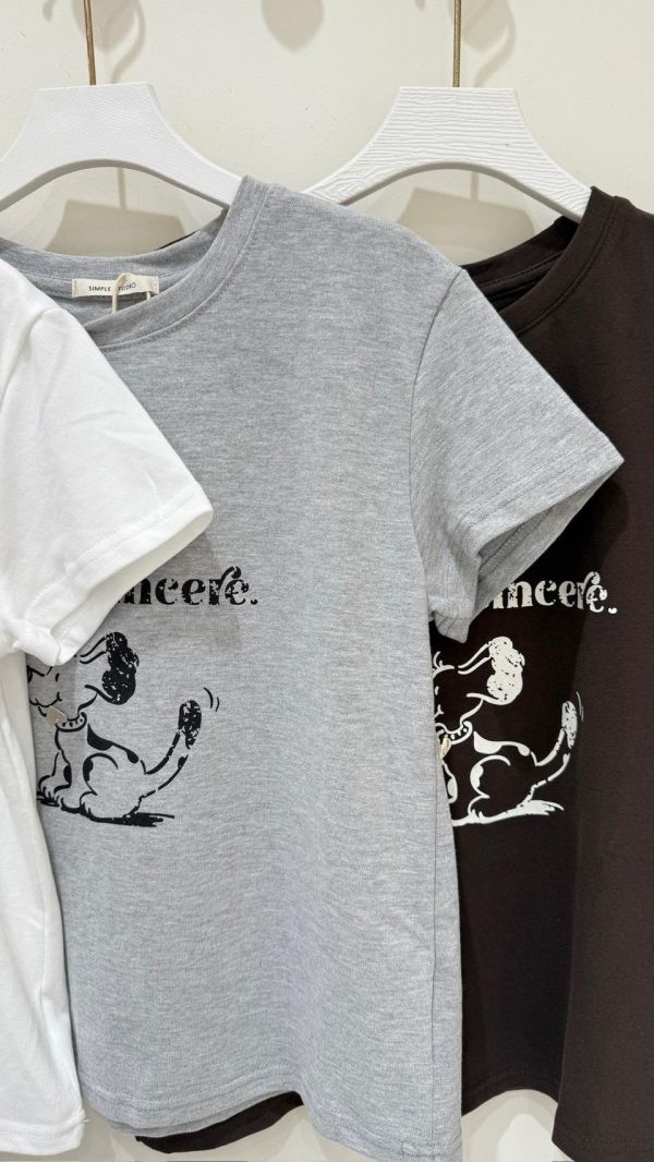 【小銀飾狗狗棉T】 