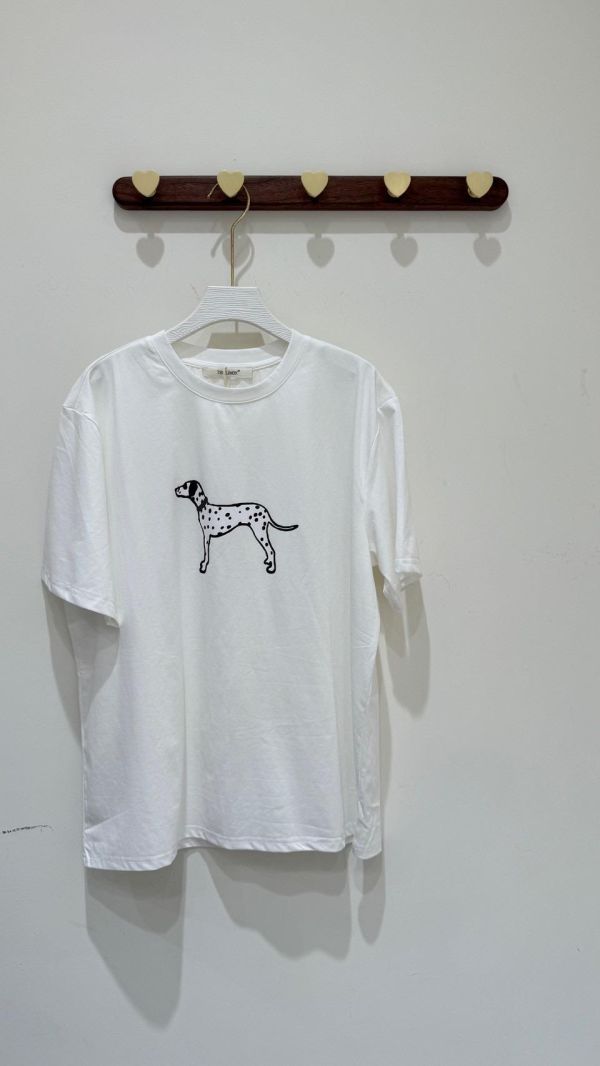 【斑點狗短袖棉T】 