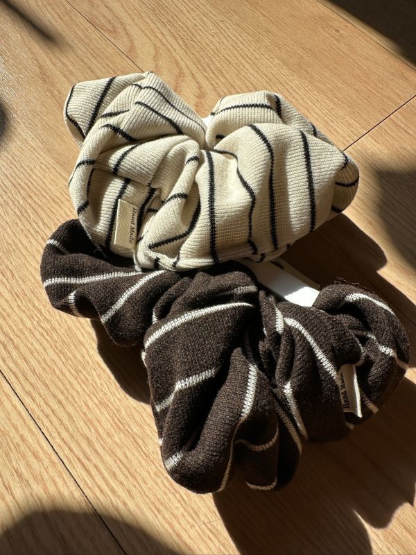 針織條紋大腸圈 