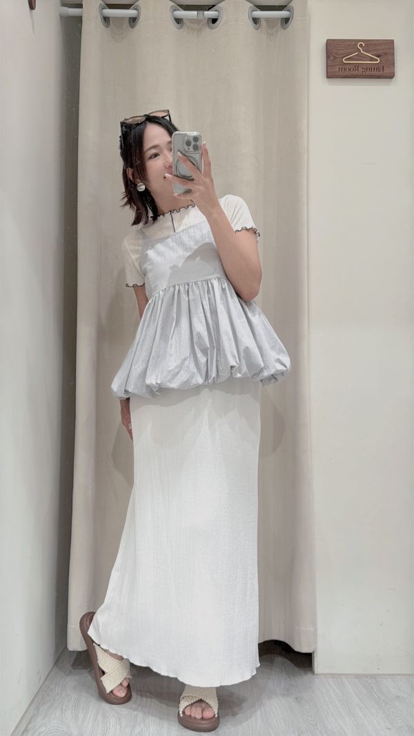 25春夏【細緻緹花顯瘦長裙】 