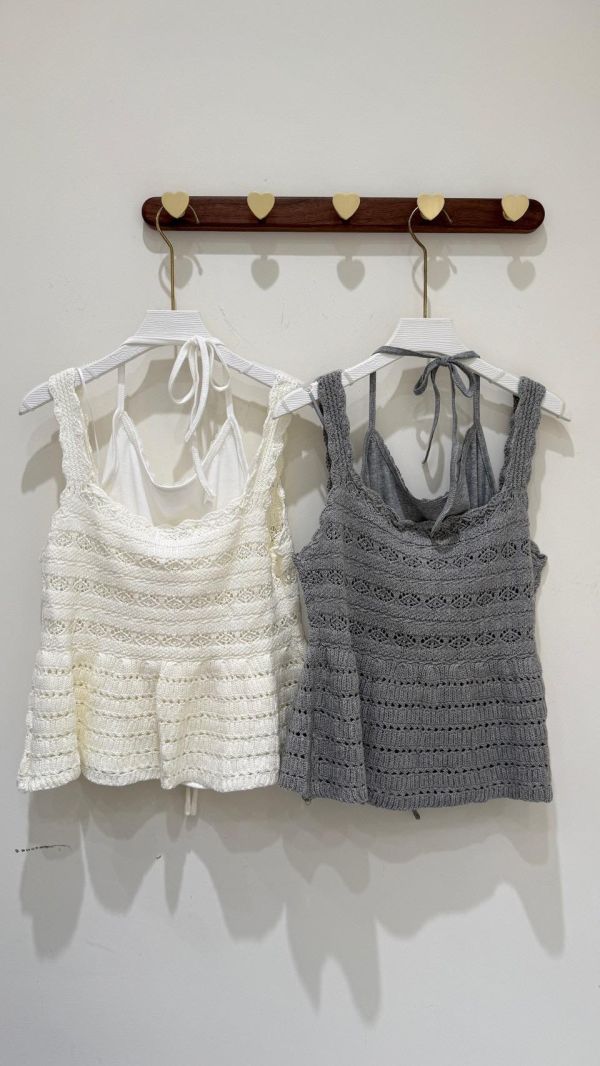 【鉤花背心兩件組】 