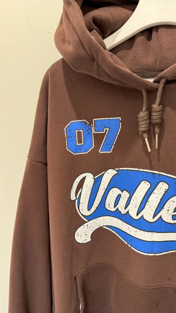 美式街頭刷毛帽T 