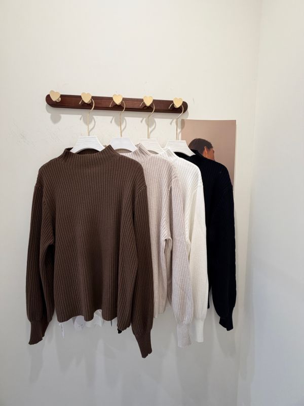 【宮廷袖坑條針織衫】 