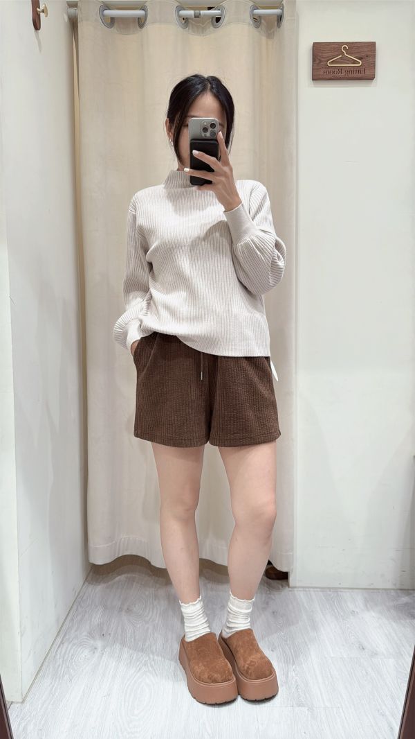 【宮廷袖坑條針織衫】 