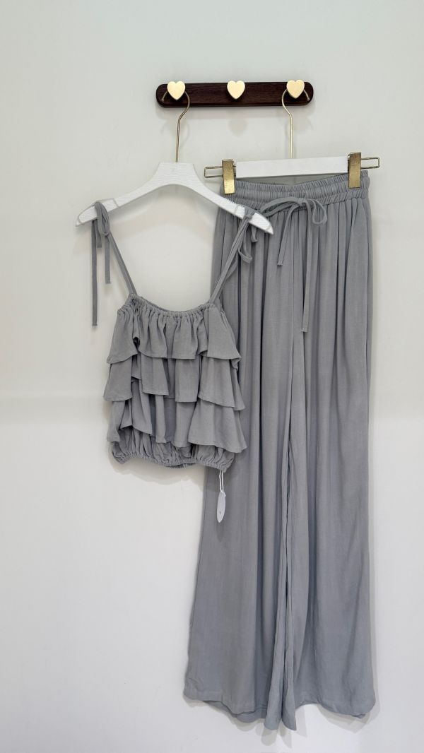 【棉麻垂墜套裝組】 