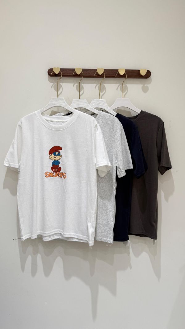 【藍色精靈老爹短袖棉T】 