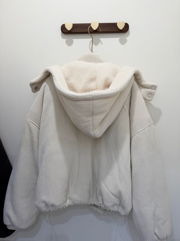 【雲感柔暖燈芯絨連帽外套】 