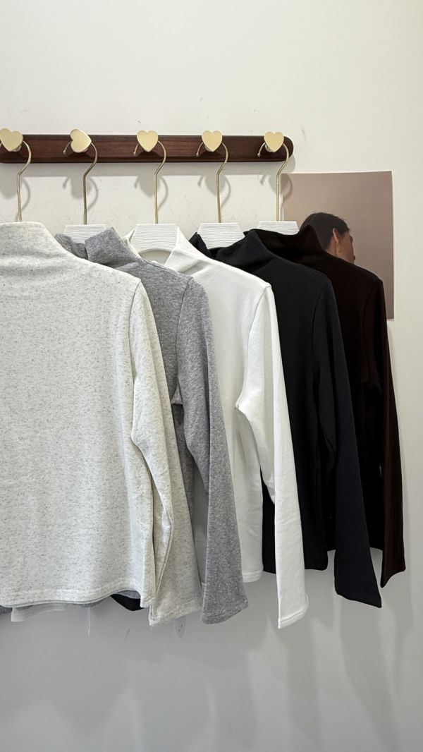 小半領加絨內搭 