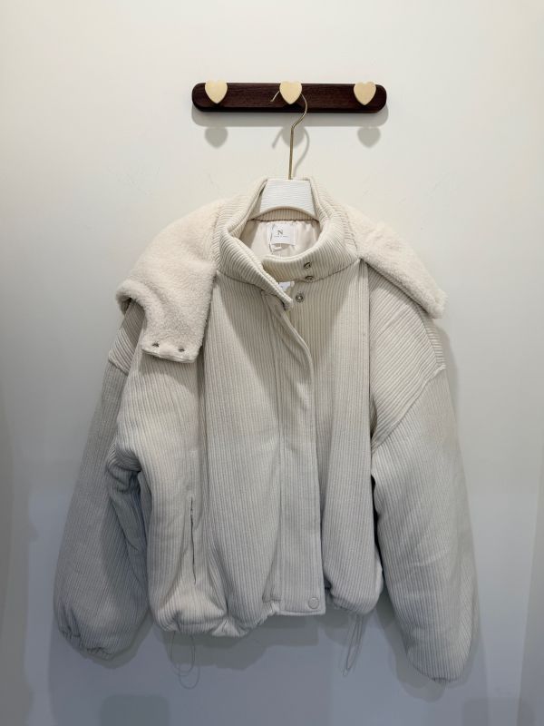 【雲感柔暖燈芯絨連帽外套】 