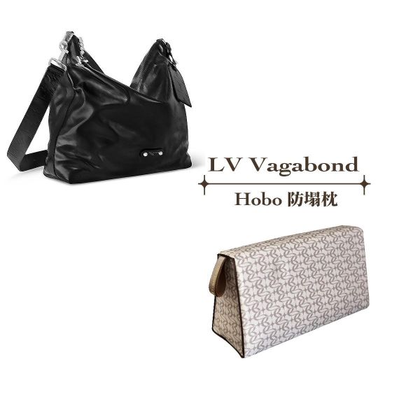 Louis Vuitton Vagabond Hobo -收納專用防塌枕 包包變形軟塌,包撐,內膽包,包枕,防止發霉,愛馬仕防塌枕,Hermes,Chanel,精品包防塌枕,包包支撐, 包侍時尚, LV包包, 卡地亞包包, 名牌包